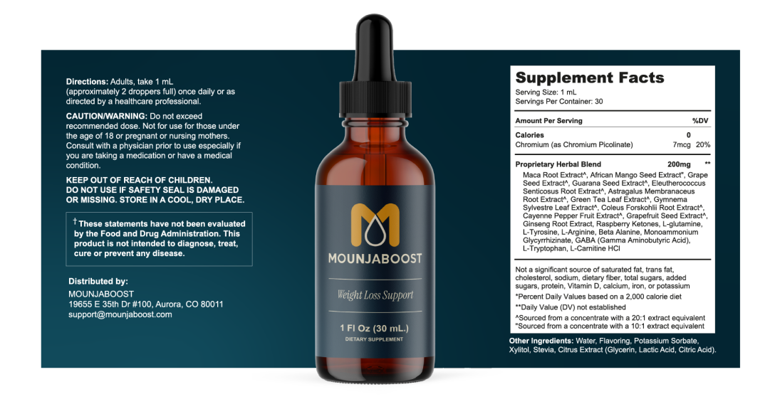 Mounjaboost ingredients